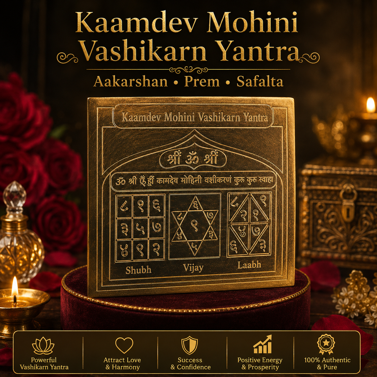 Kaamdev Mohini Vashikaran Yantra - सम्मोहन वशीकरण यन्त्र