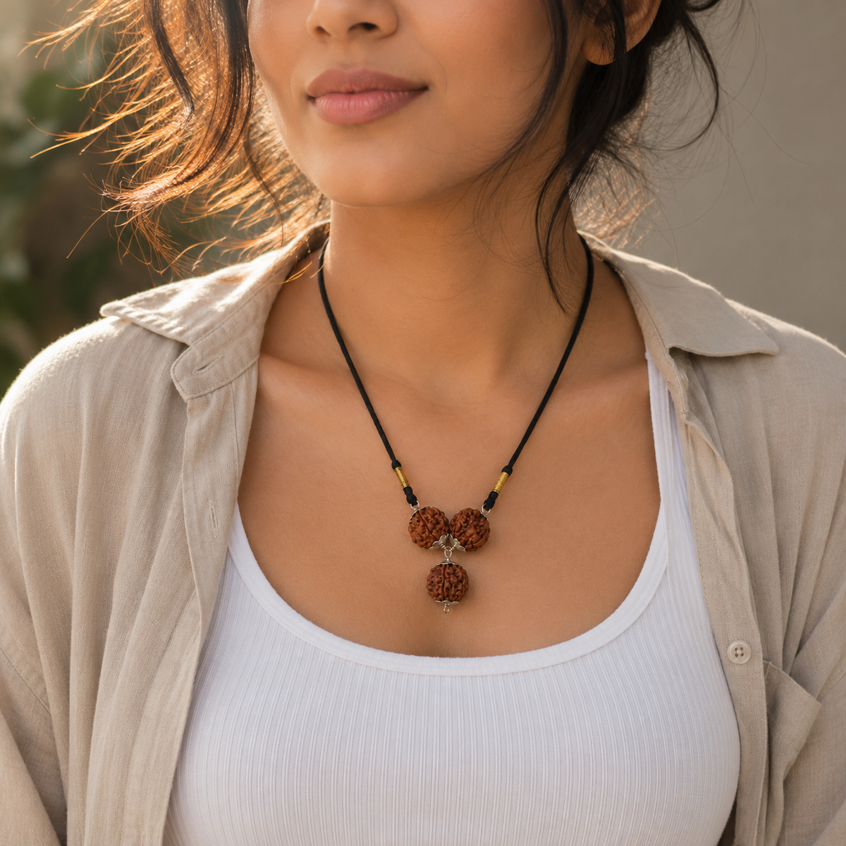 महाशक्तिशाली मोहिनी कामदेव रुद्राक्ष कॉम्बो पेंडेंट|Vashikaran Power Pendant \| For Attraction and Charishma, a combination of 6 Mukhi Rudraksha with 13 Mukhi Rudraksha bead in Copper Caps pendant