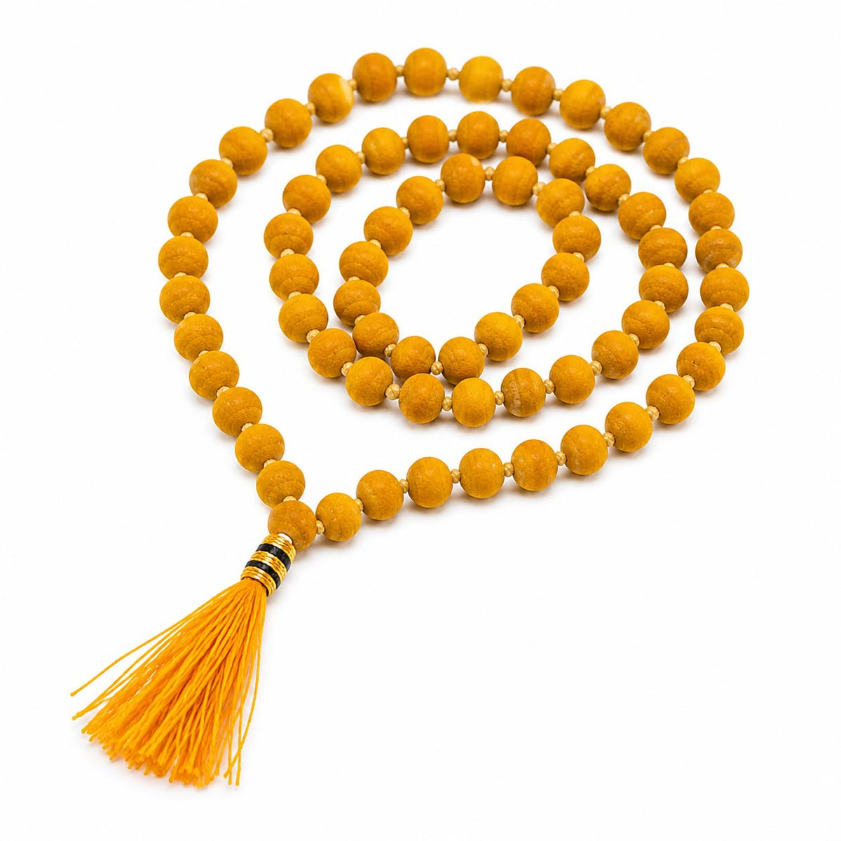 ✨ Original Haldi  Mala – 108+1 Natural Beads ✨