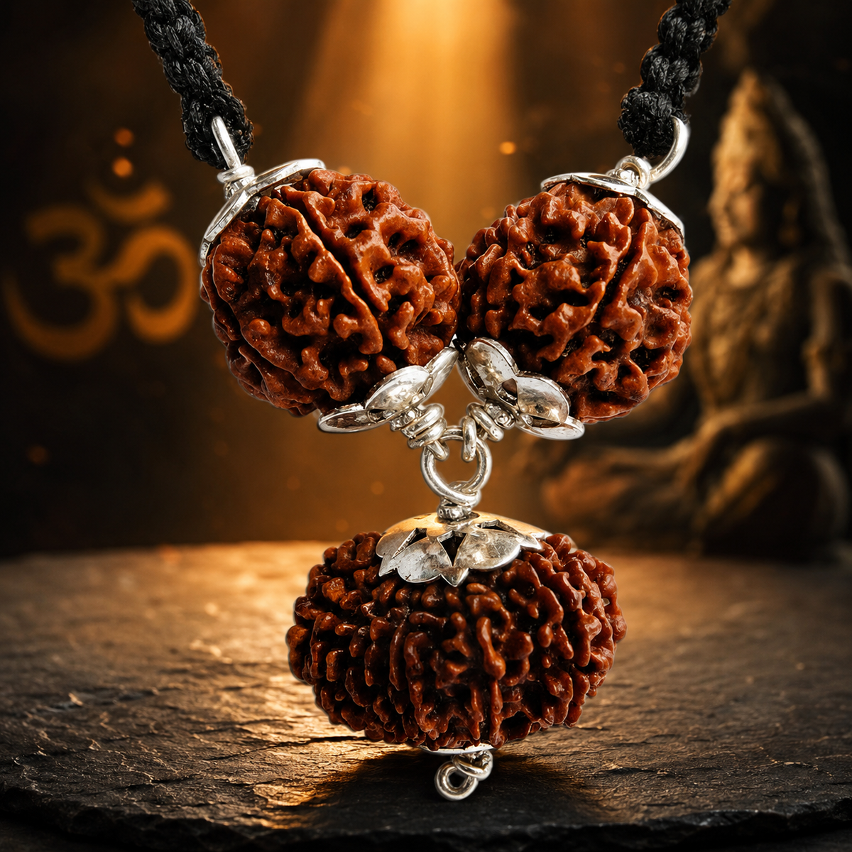 महाशक्तिशाली मोहिनी कामदेव रुद्राक्ष कॉम्बो पेंडेंट|Vashikaran Power Pendant \| For Attraction and Charishma, a combination of 6 Mukhi Rudraksha with 13 Mukhi Rudraksha bead in Copper Caps pendant