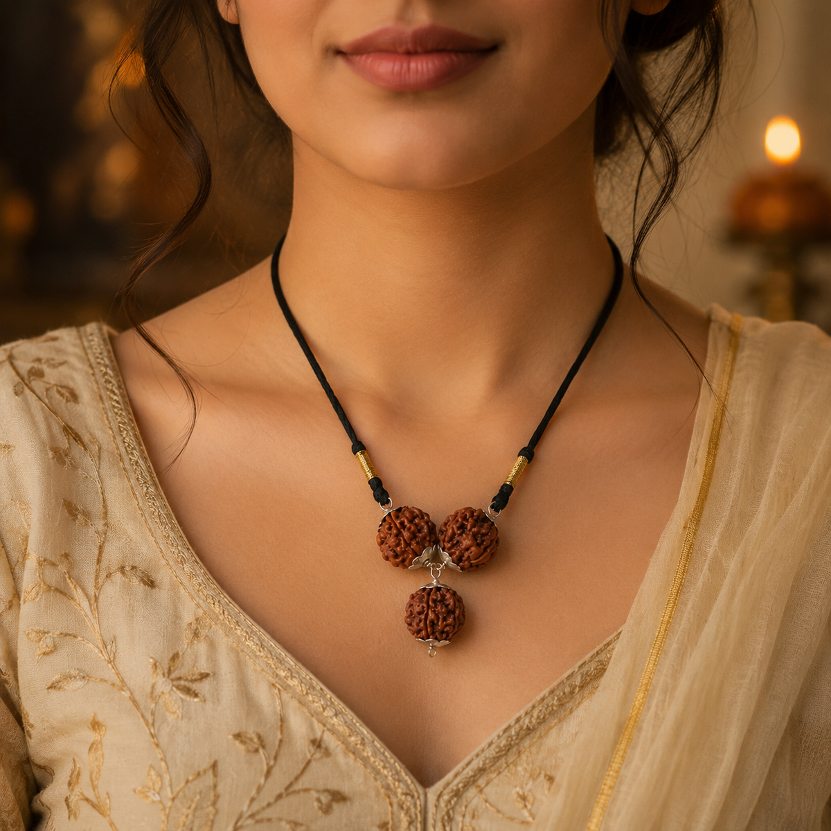 महाशक्तिशाली मोहिनी कामदेव रुद्राक्ष कॉम्बो पेंडेंट|Vashikaran Power Pendant \| For Attraction and Charishma, a combination of 6 Mukhi Rudraksha with 13 Mukhi Rudraksha bead in Copper Caps pendant